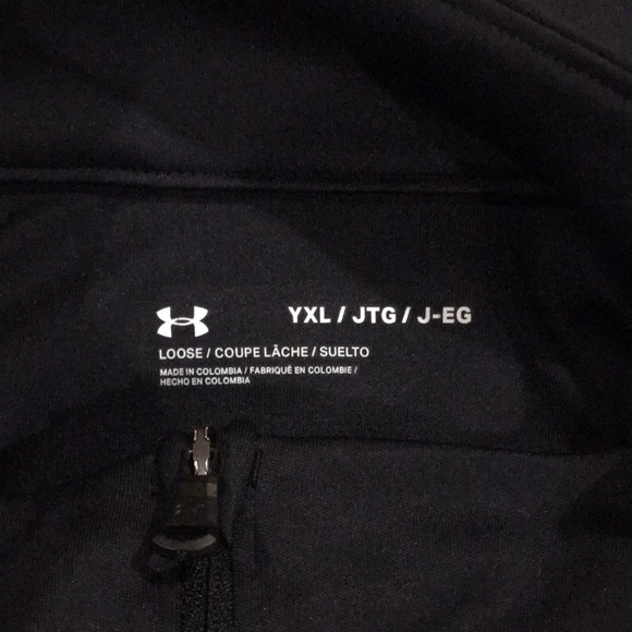 Boys Under Armour Long Sleeve Mock Neck Tee - Picture 5 of 5